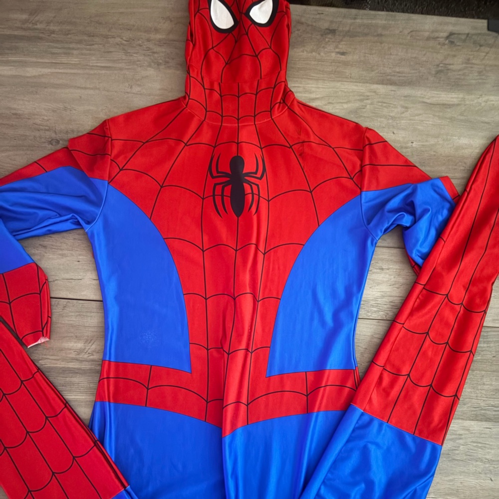 Kids Superhero Costume in Red and Blue